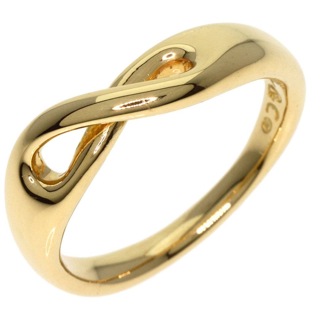 TIFFANY & CO. Infinity Ring 18K Yellow Gold Size 4.75 #49 - Picture 2 of 8